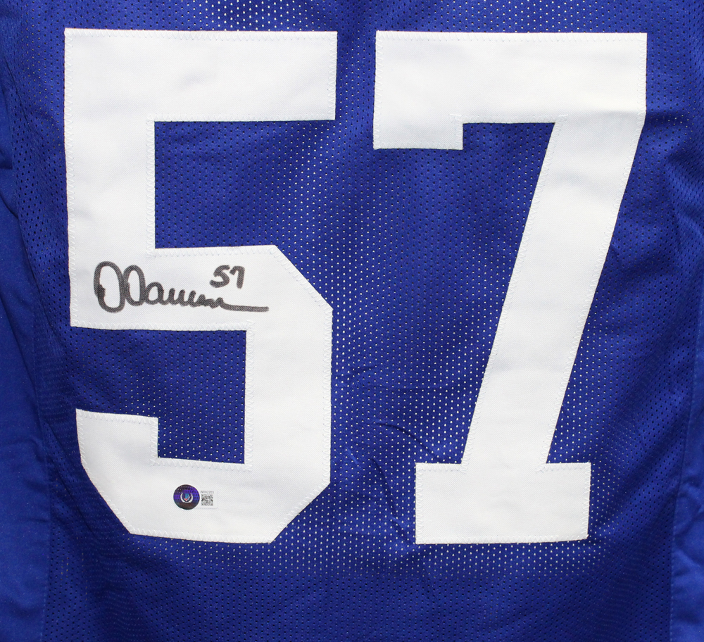 Dermontti Dawson Autographed College Style XL Blue Jersey Beckett