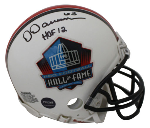 Dermontti Dawson Autographed Hall Of Fame Mini Helmet HOF Prova 24894