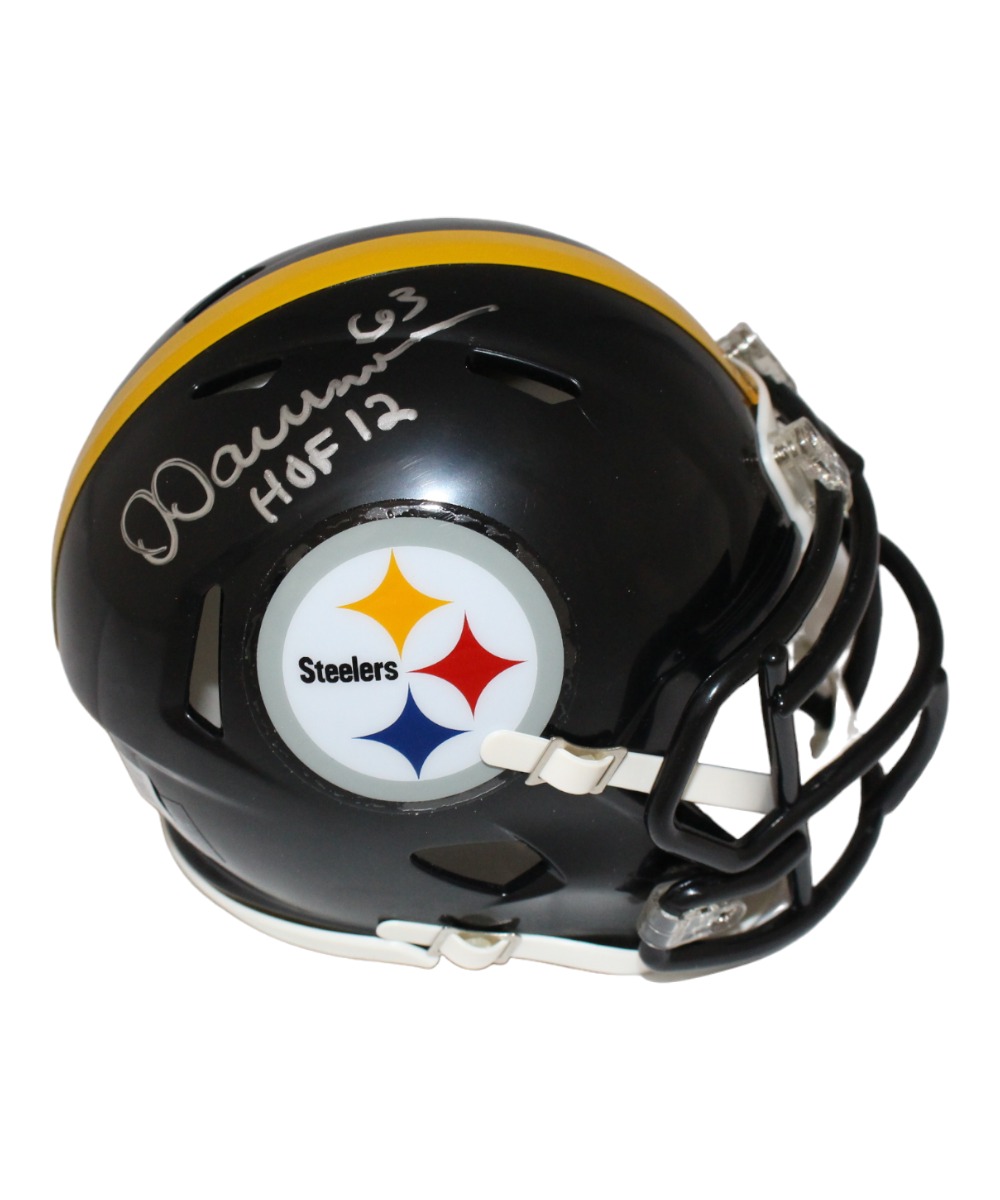 Dermontti Dawson Signed Pittsburgh Steelers Mini Helmet HOF Beckett 