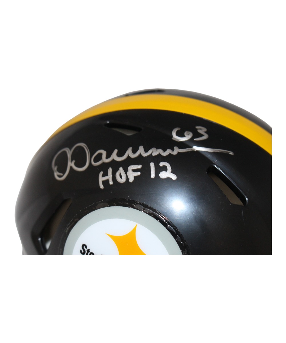 Dermontti Dawson Signed Pittsburgh Steelers Mini Helmet HOF Beckett