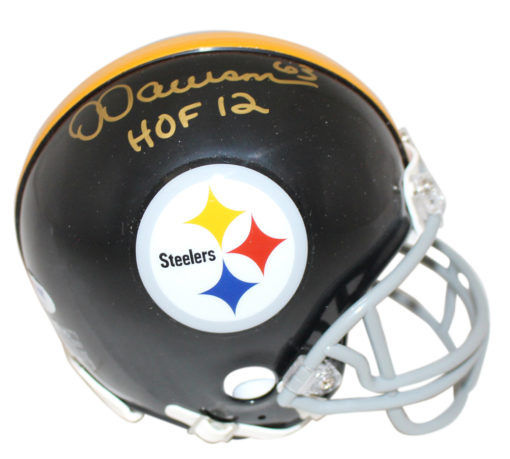 Dermontti Dawson Autographed Pittsburgh Steelers Mini Helmet HOF 12 PSA 24461
