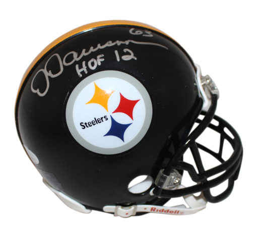 Dermontti Dawson Autographed Pittsburgh Steelers Mini Helmet HOF JSA 24551