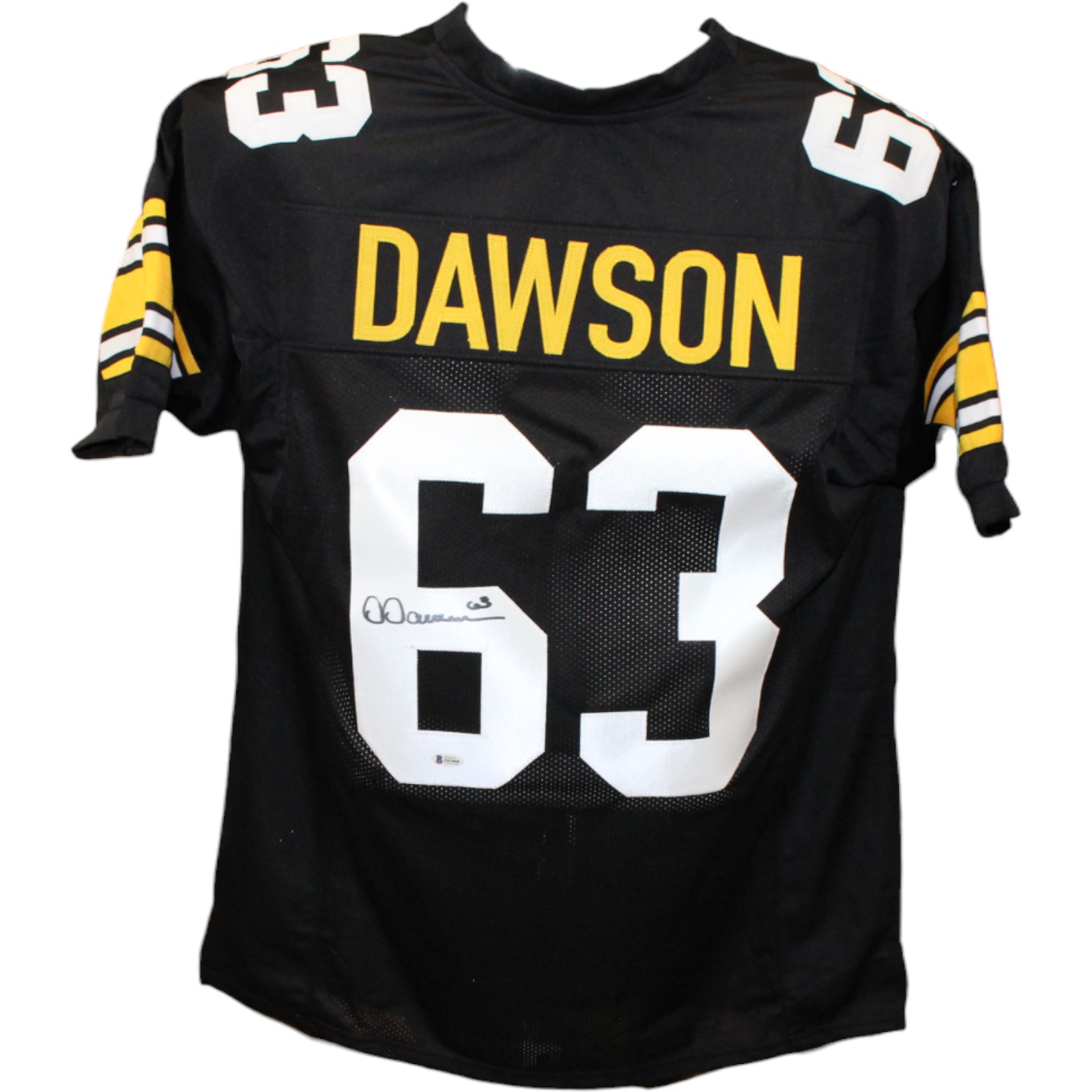 Dermotti Dawson Autographed/Signed Pro Style Black Jersey Beckett 