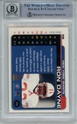 Ron Dayne Signed Wisconsin Badgers 2000 Pacific #155 Beckett