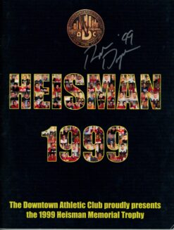 Ron Dayne Autographed Wisonsin Badgers 1999 Downtown Athletic Journal JSA 55994