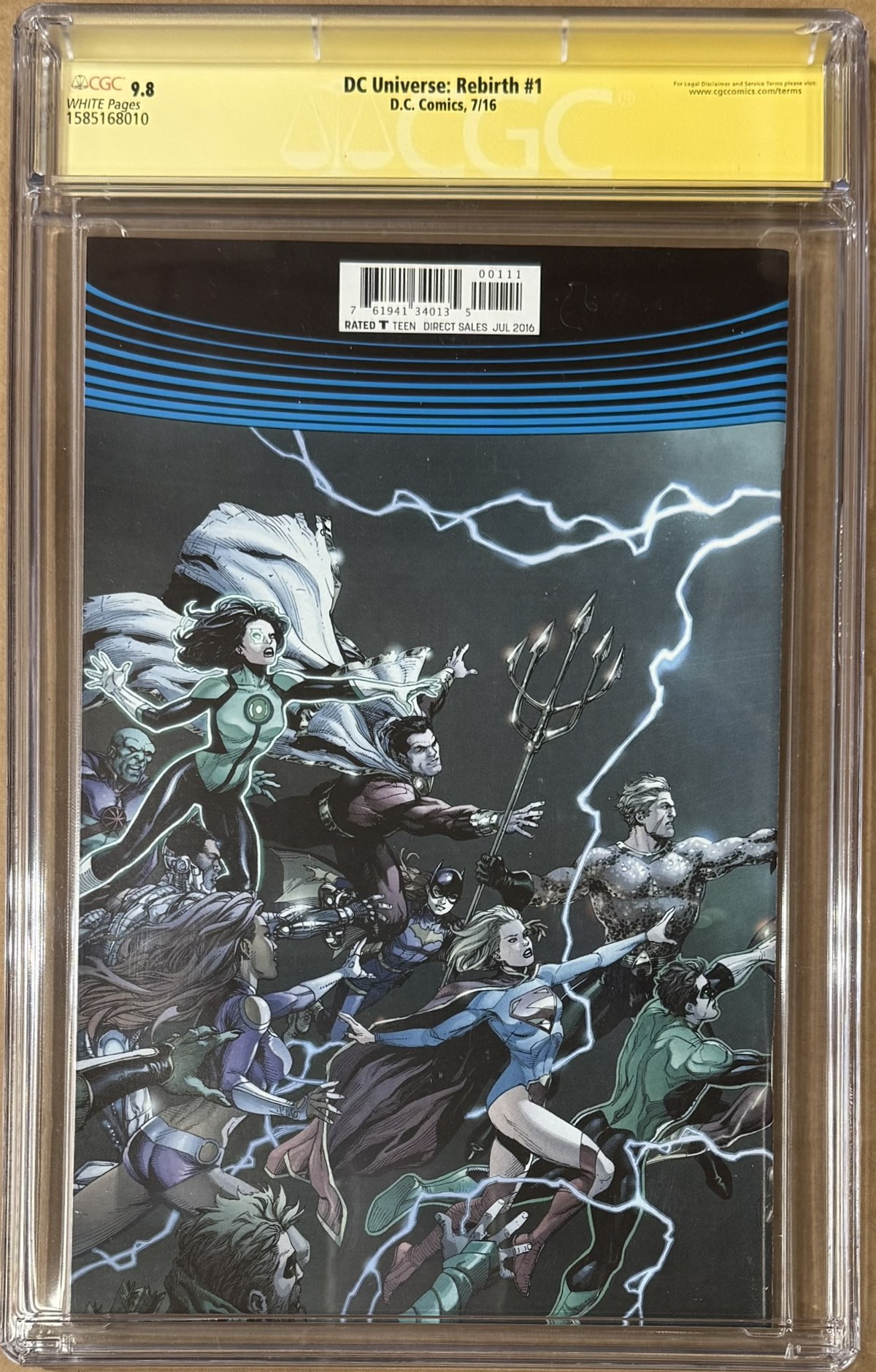 Ben Affleck Gal Gadot Henry Cavill Autographed DC Universe #1 CGC 9 Ben Affleck Gal Gadot Henry Cavill Autographed DC Universe #1 CGC 9.8 56586