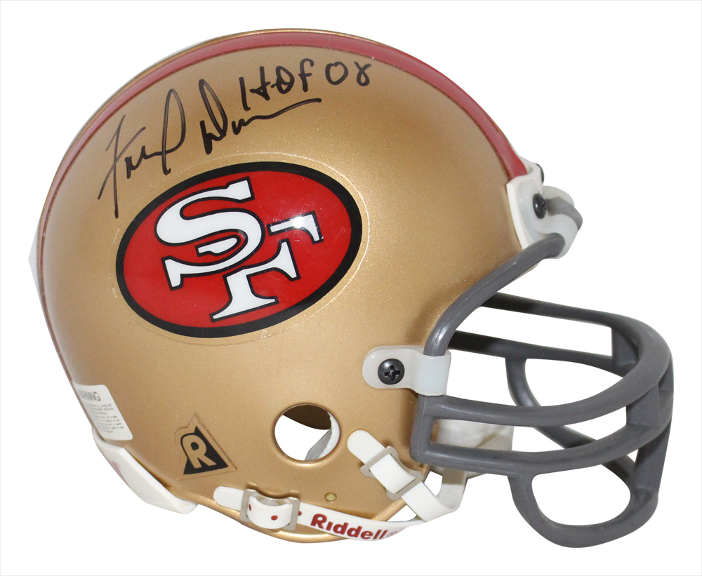 Fred Dean Autographed San Francisco 49ers Replica Mini Helmet HOF BAS 32197