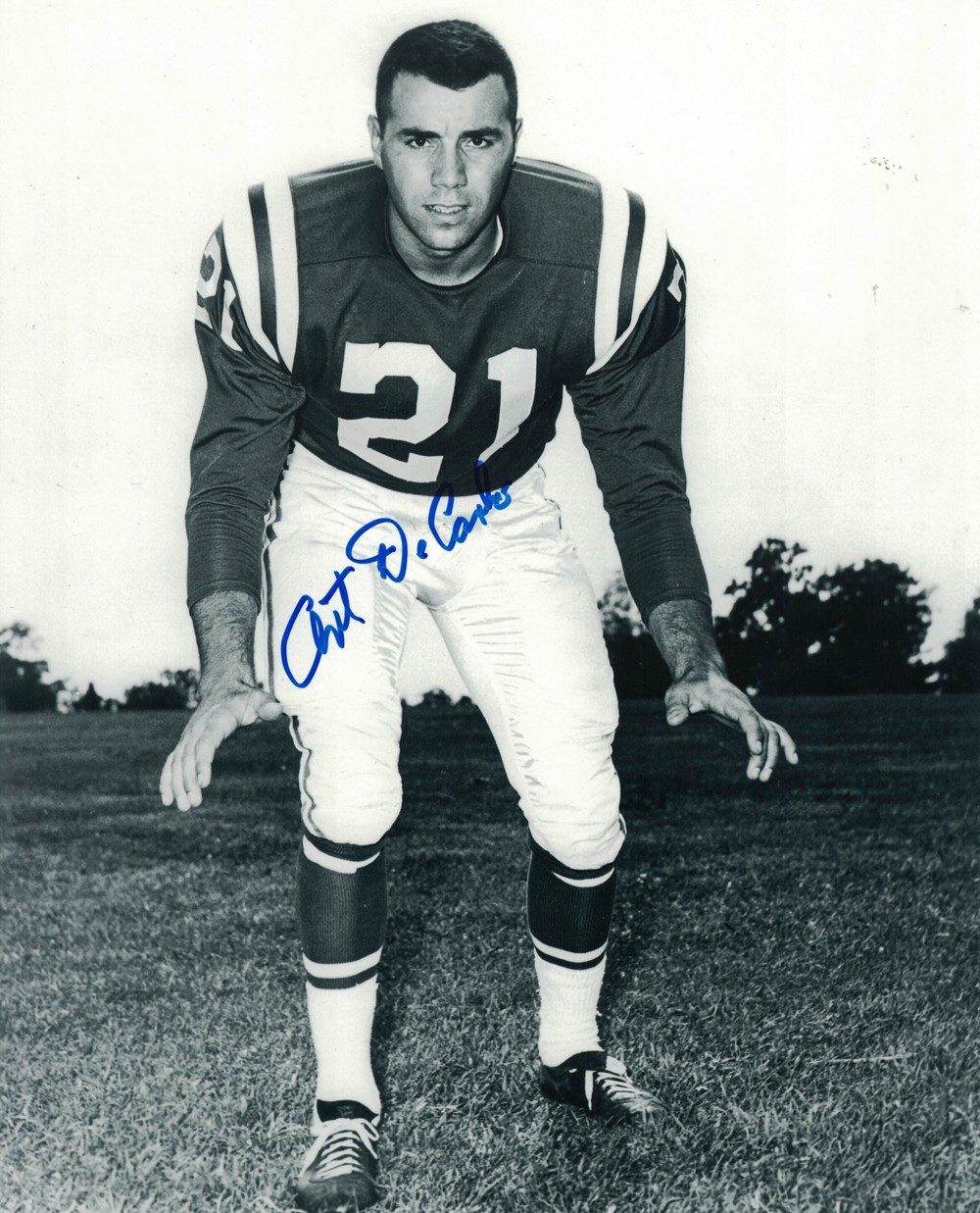 Art DeCarlo Autographed/Signed Baltimore Colts 8x10 Photo 27816