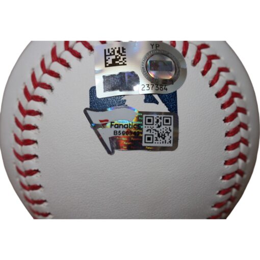 Jacob DeGrom Autographed/Signed Texas Rangers OML Baseball FAN 46785