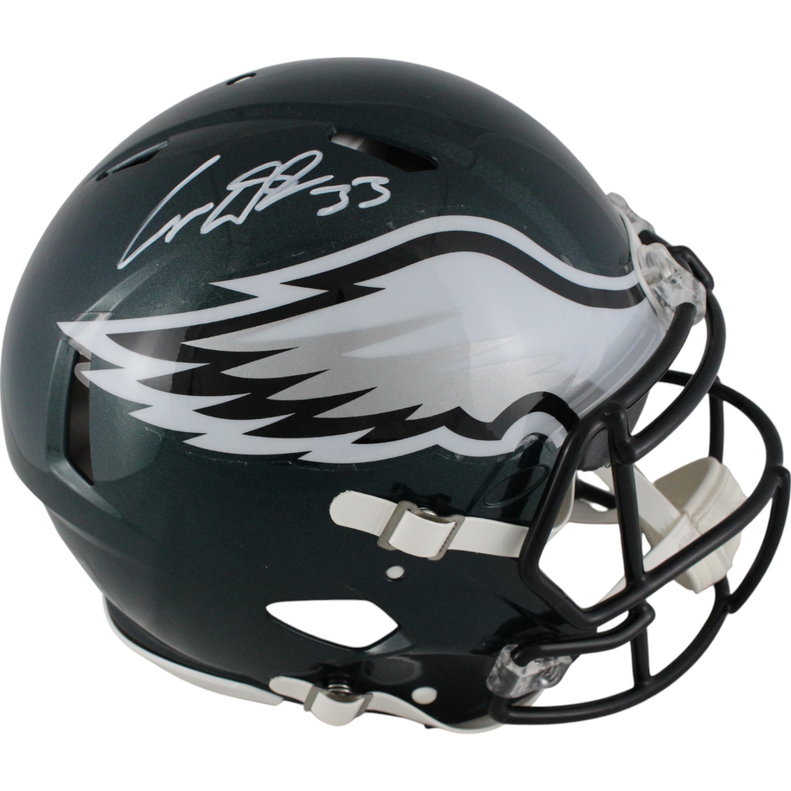 Cooper DeJean Autographed Philadelphia Eagles Authentic Helmet Fanatics 49152