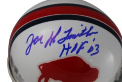 Joe Delamielleure Autographed Buffalo Bills VSR4 Mini Helmet Beckett WIT 54750