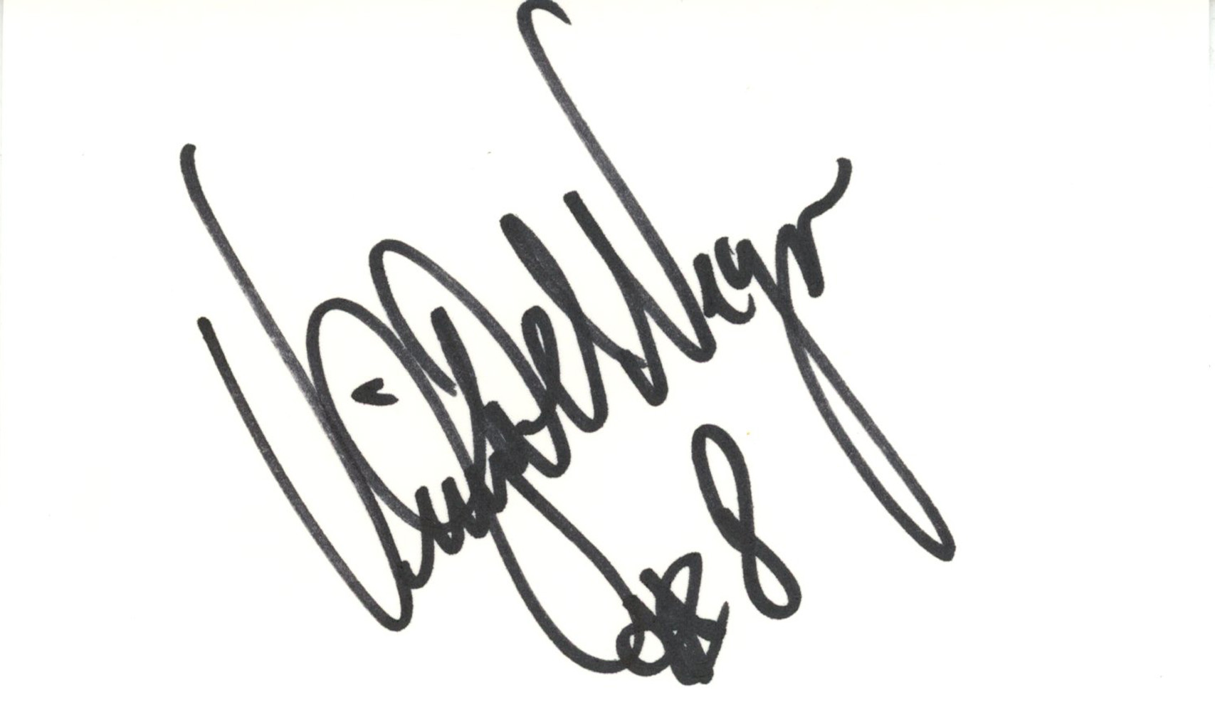 Vinny Del Negro Autographed San Antonio Spurs Index Card BAS 45296
