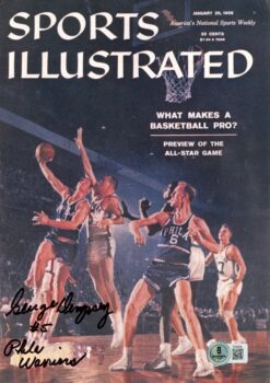 George Dempsey Autographed Philadelphia Warriors 7x10 Photo Beckett 57243