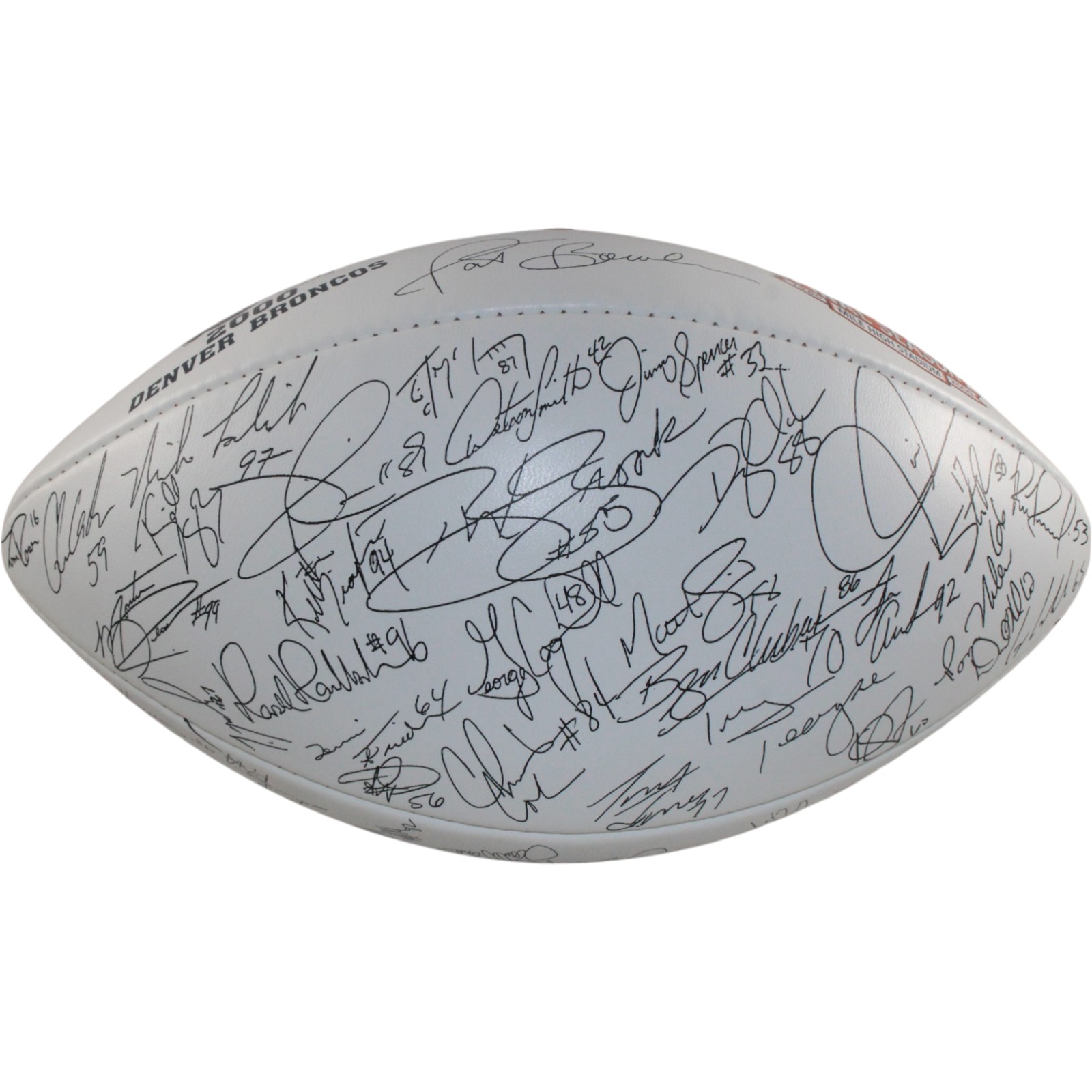 Denver Broncos Wilson Football 2000 Final Season Facsimile Logo Football 55327