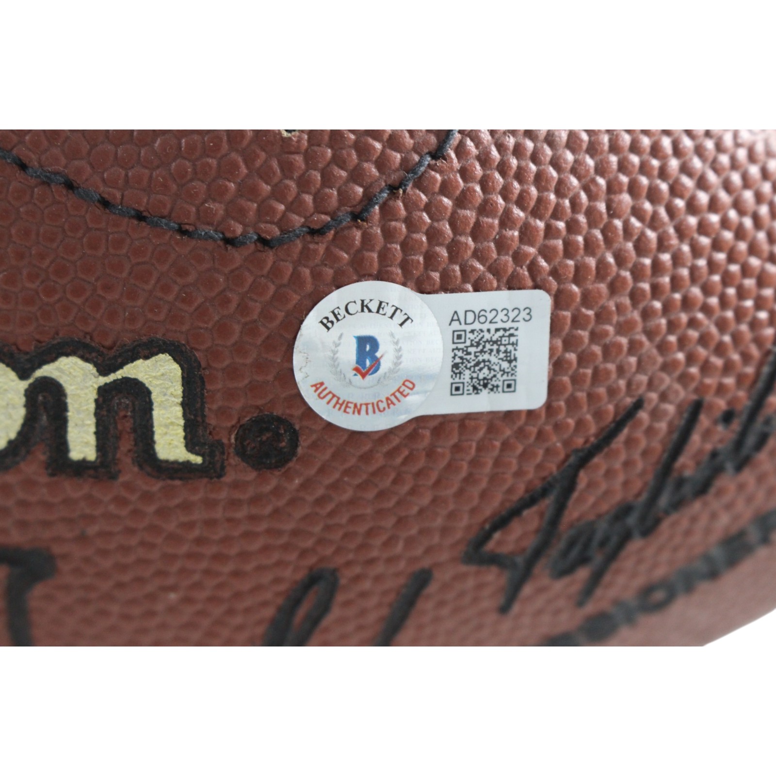 Bowlen Namath Elway Reeves +39 Signed Denver Broncos Football Beckett 55436 11 Bowlen Namath Elway Reeves +39 Signed Denver Broncos Football Beckett 55436