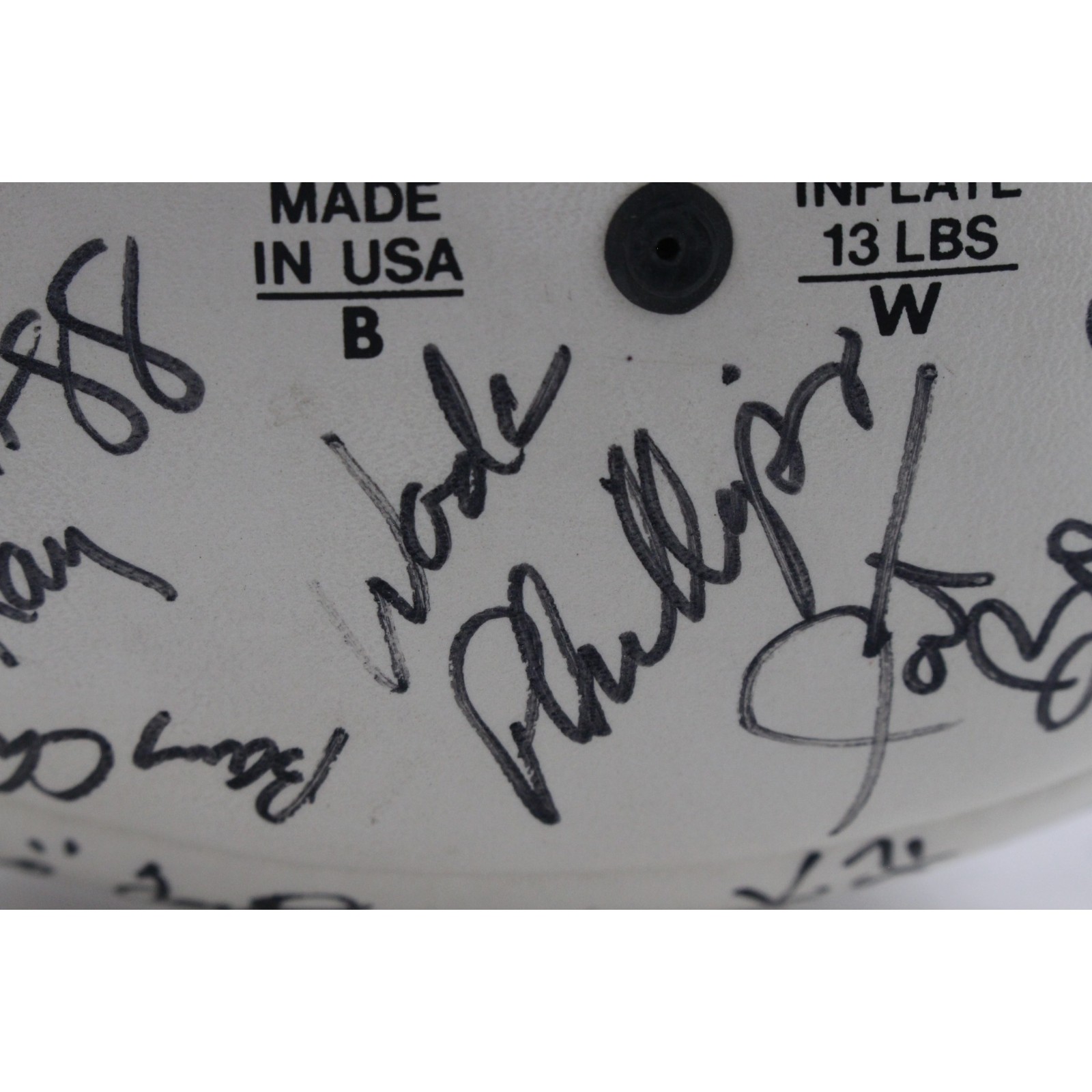 Bowlen Namath Elway Reeves +39 Signed Denver Broncos Football Beckett 55436 4 Bowlen Namath Elway Reeves +39 Signed Denver Broncos Football Beckett 55436