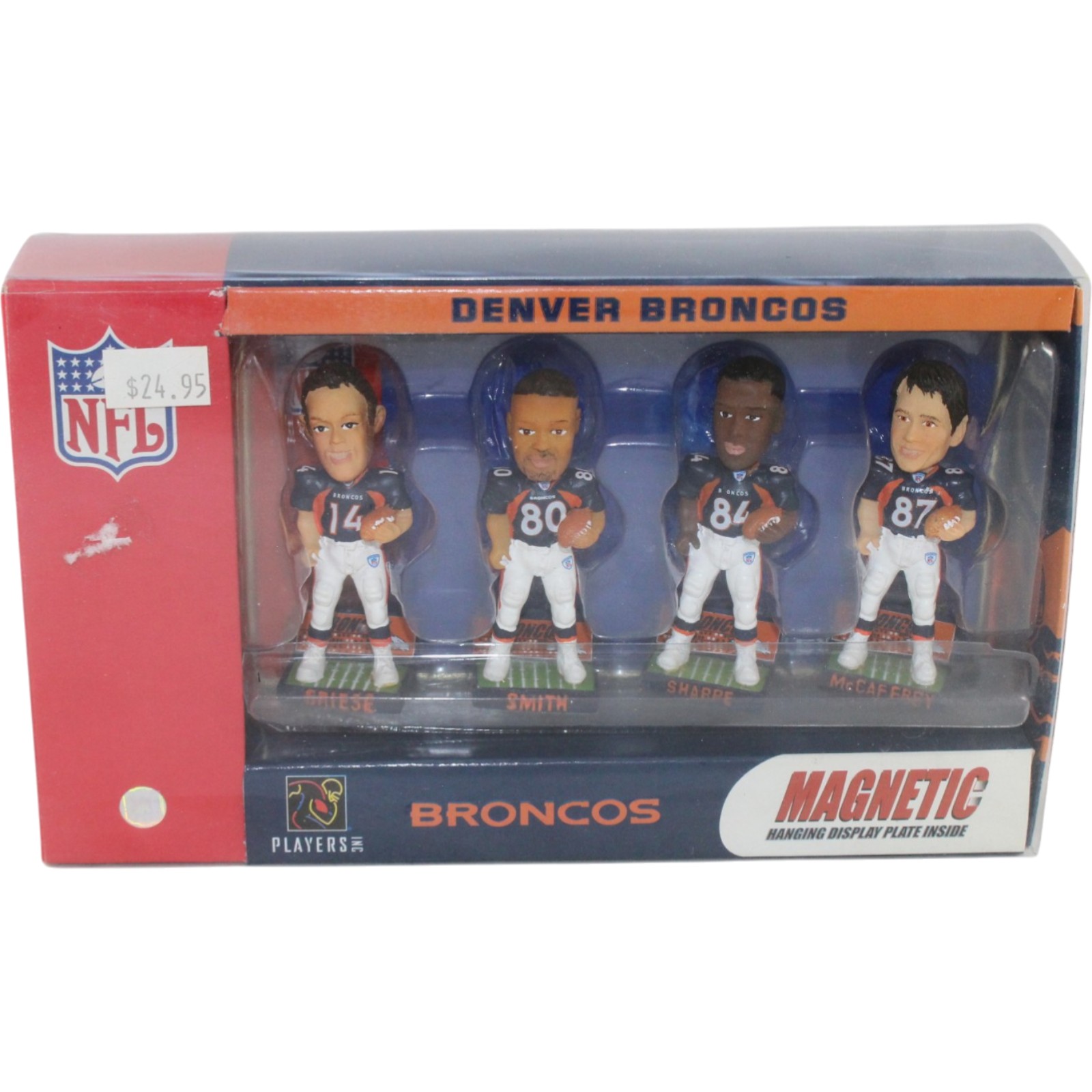 Denver Broncos Mini Bobs Magnetic Bobblehead Set 55308