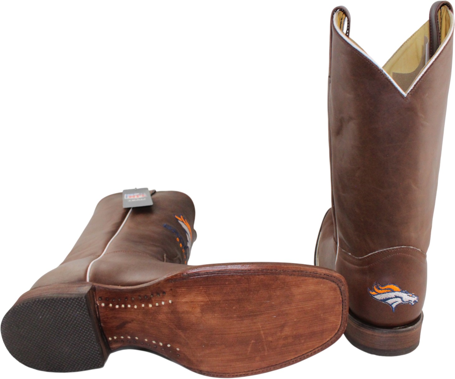 Denver Broncos NFL Mens Leather New Size 13 Stitched Cowboy Boots 14479 4 Denver Broncos NFL Mens Leather New Size 13 Stitched Cowboy Boots 14479