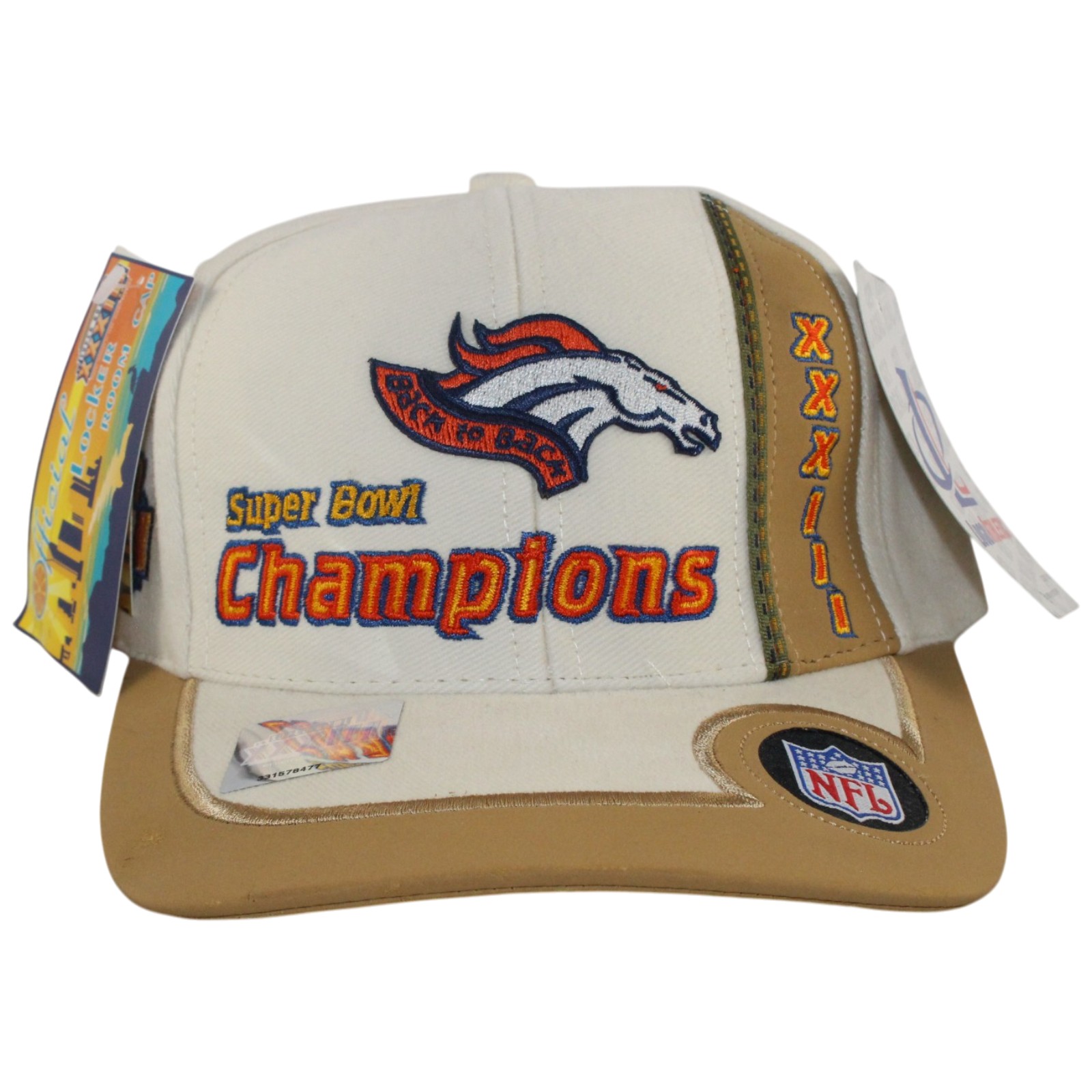 Denver Broncos 1999 Super Bowl XXXIII Champions Logo Adjustable Hat 55702