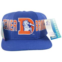 Denver Broncos Tri Power Starter Vintage Throwback Snapback Hat AS IS 55734