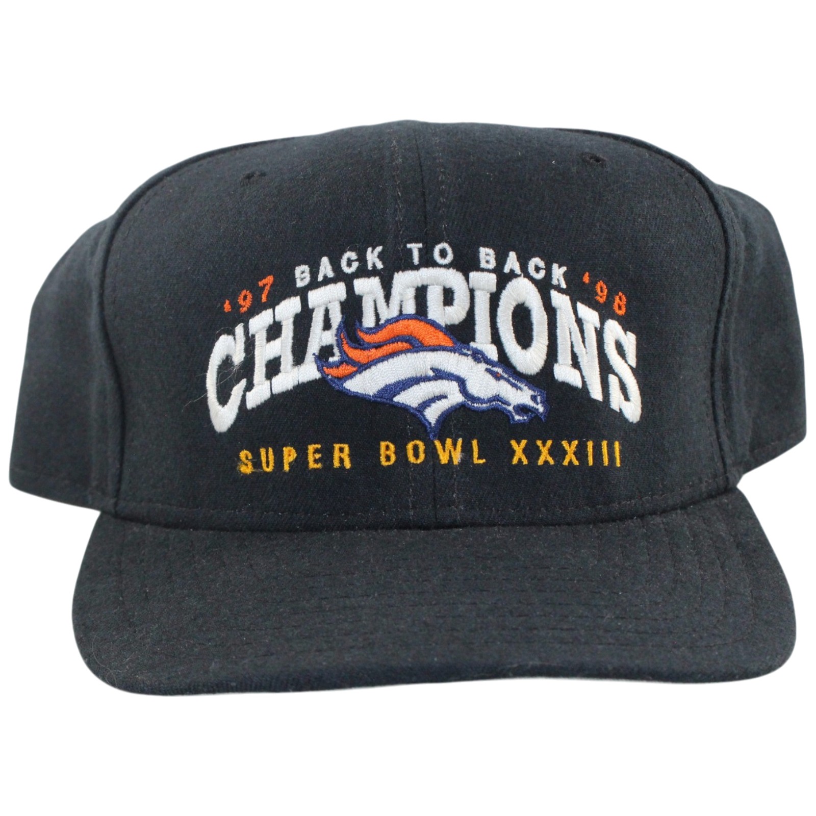 Denver Broncos New Era 7-1/2 Size Back to Back Champions Fitted Hat 55705
