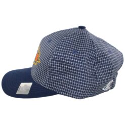 Denver Broncos Super Bowl XXXII Logo Athletic Grid Pattern Adjustable Hat 55720