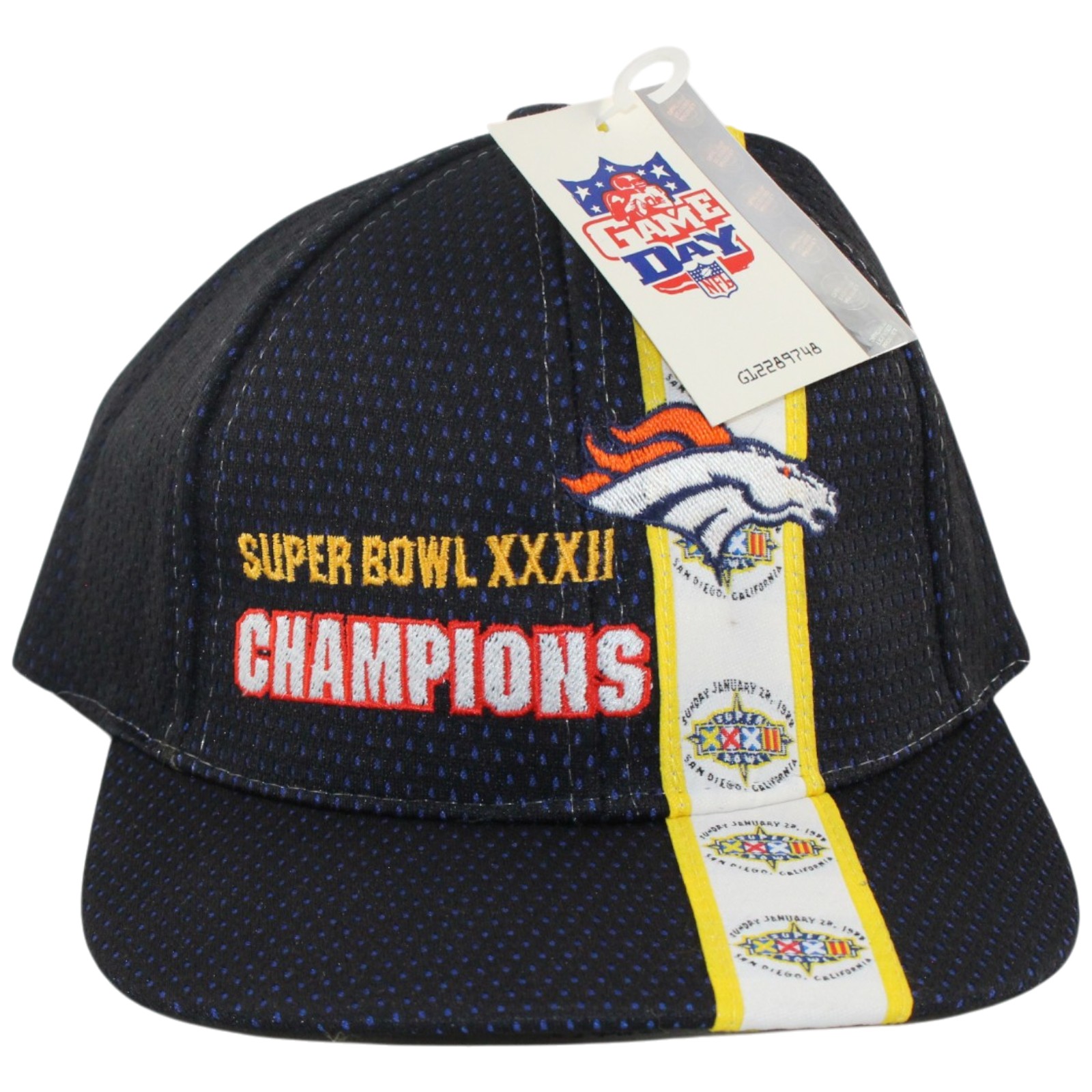 Denver Broncos Mesh Super Bowl XXXII Champions "Gameday" Adjustable Hat 55711