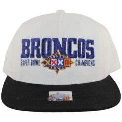 Denver Broncos Nike White Stacked Super Bowl XXXIII Champions Snapback Hat 55710