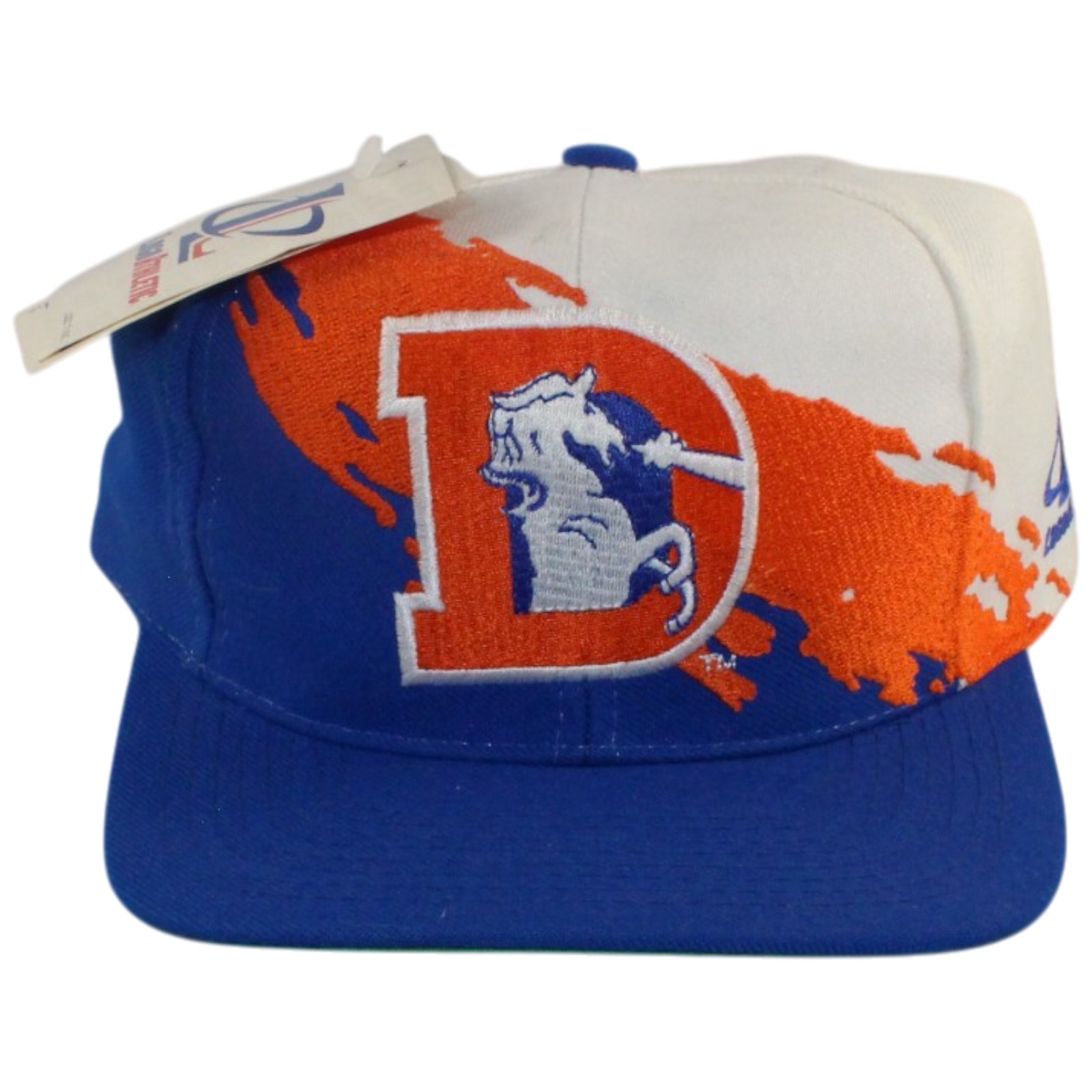 Denver Broncos Pro Line Logo Athletic Paint "Splash" Snapback Hat 55739