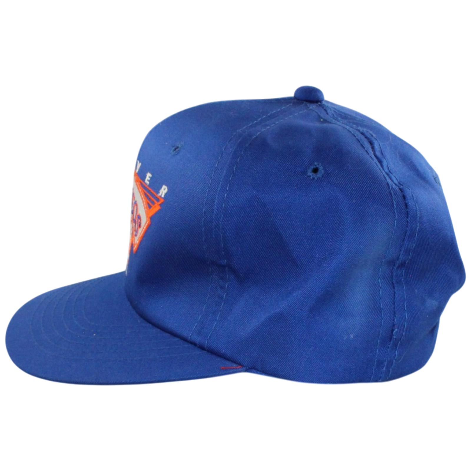 Denver Broncos Vintage Triangle Logo Blue Retro Snapback Hat 55735