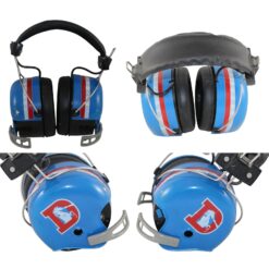 Denver Broncos AS IS Helmet Headphones Transistor Radio Vintage 55501