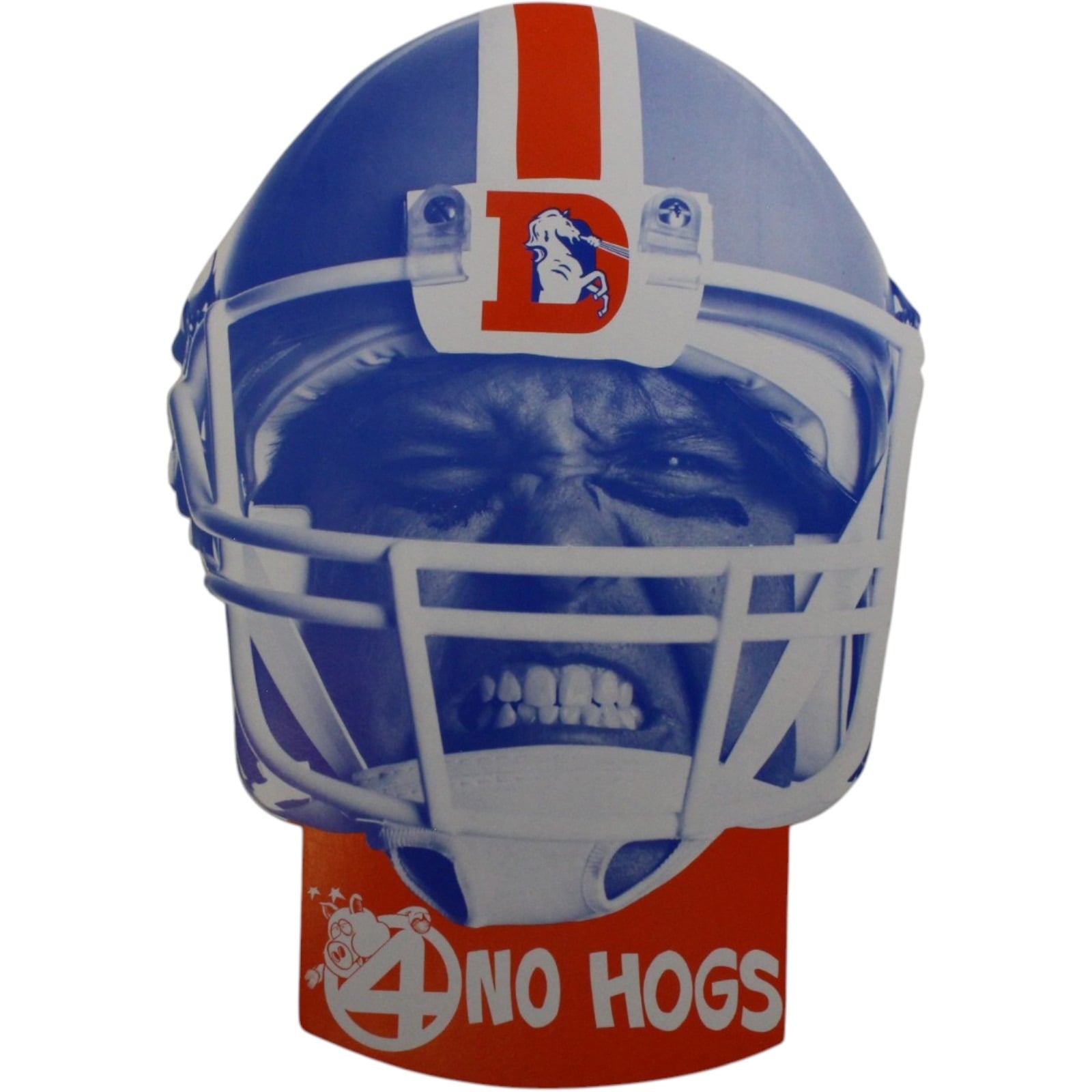 Denver Broncos SGA Pop-Out Eyes No Hogs Advertisement Vintage Ad 57504