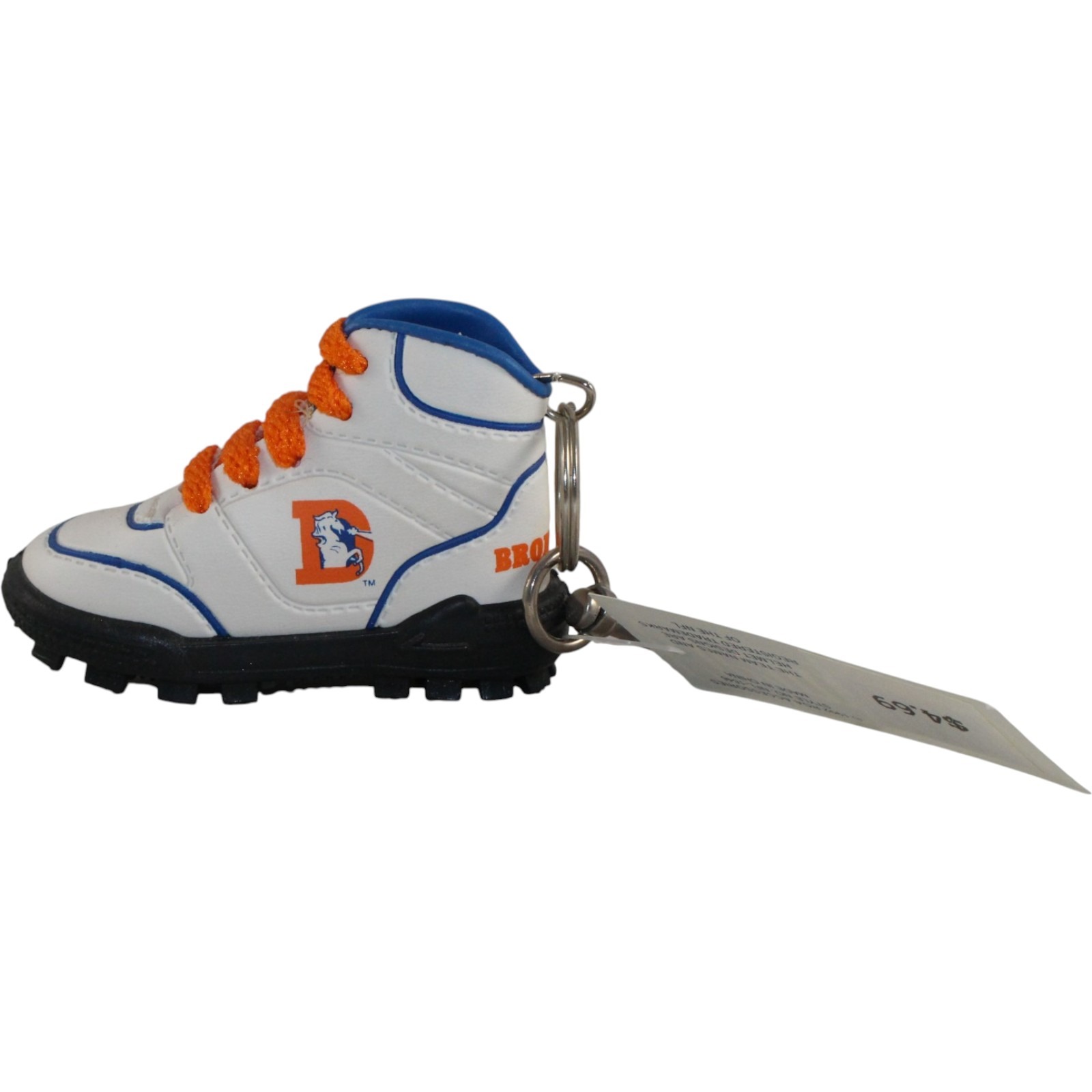 Denver Broncos 1992 Football Cleat Shoe Key Chain Collectible Vintage 57990 3 Denver Broncos 1992 Football Cleat Shoe Key Chain Collectible Vintage 57990