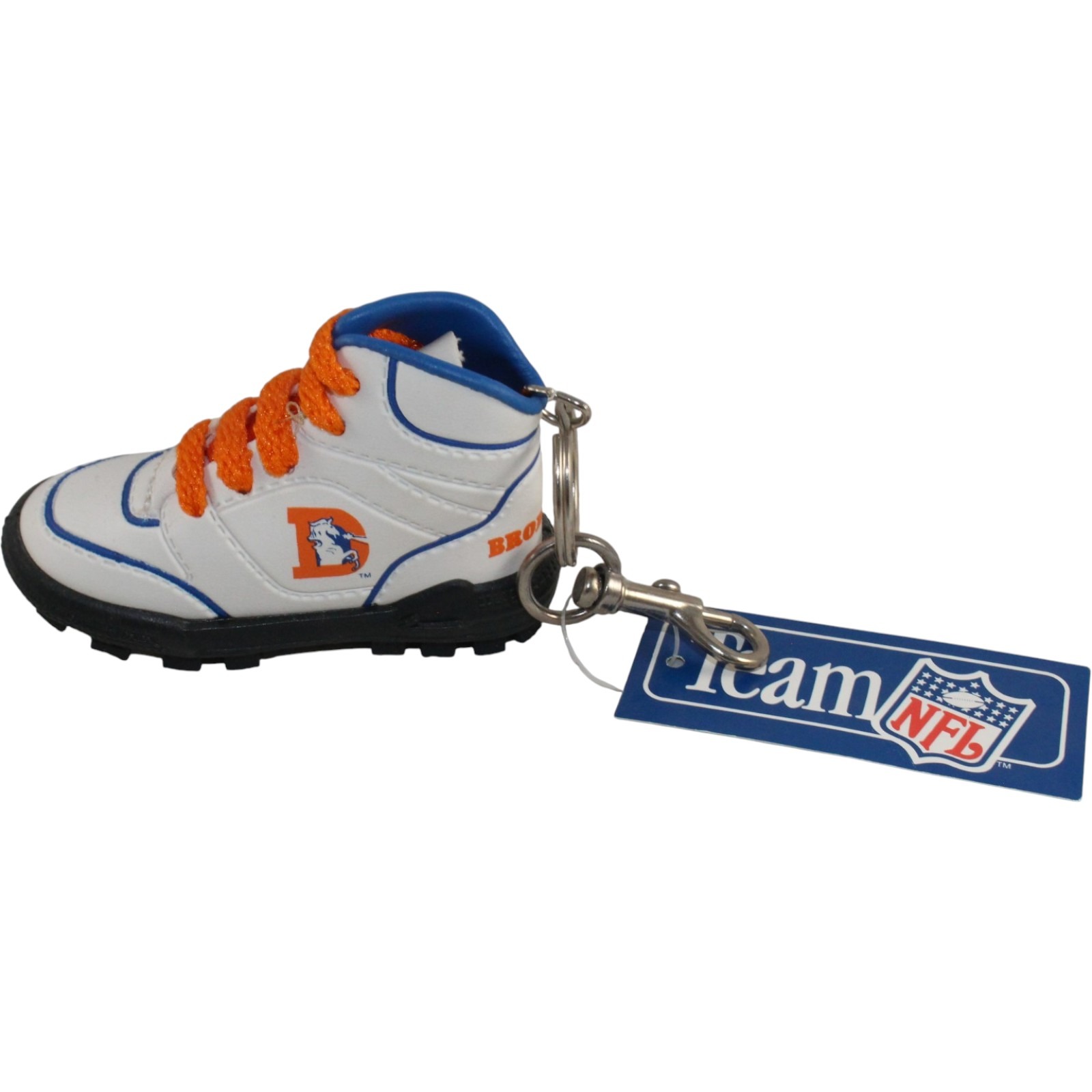 Denver Broncos 1992 Football Cleat Shoe Key Chain Collectible Vintage 57990 4 Denver Broncos 1992 Football Cleat Shoe Key Chain Collectible Vintage 57990