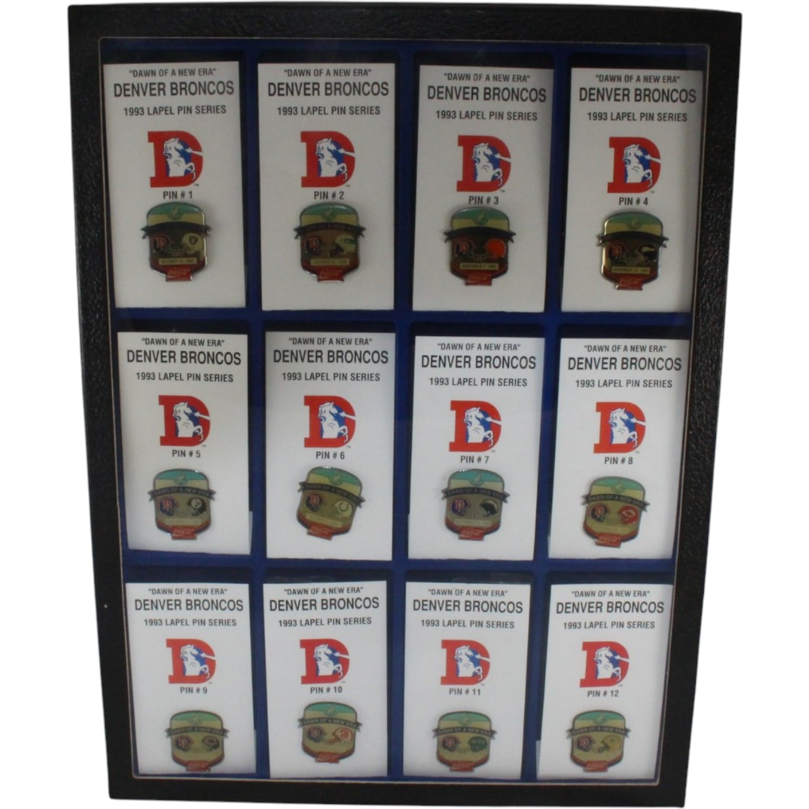 Denver Broncos 1993 Lapel Pin Series Set of 12" Dawn of New Era 57844
