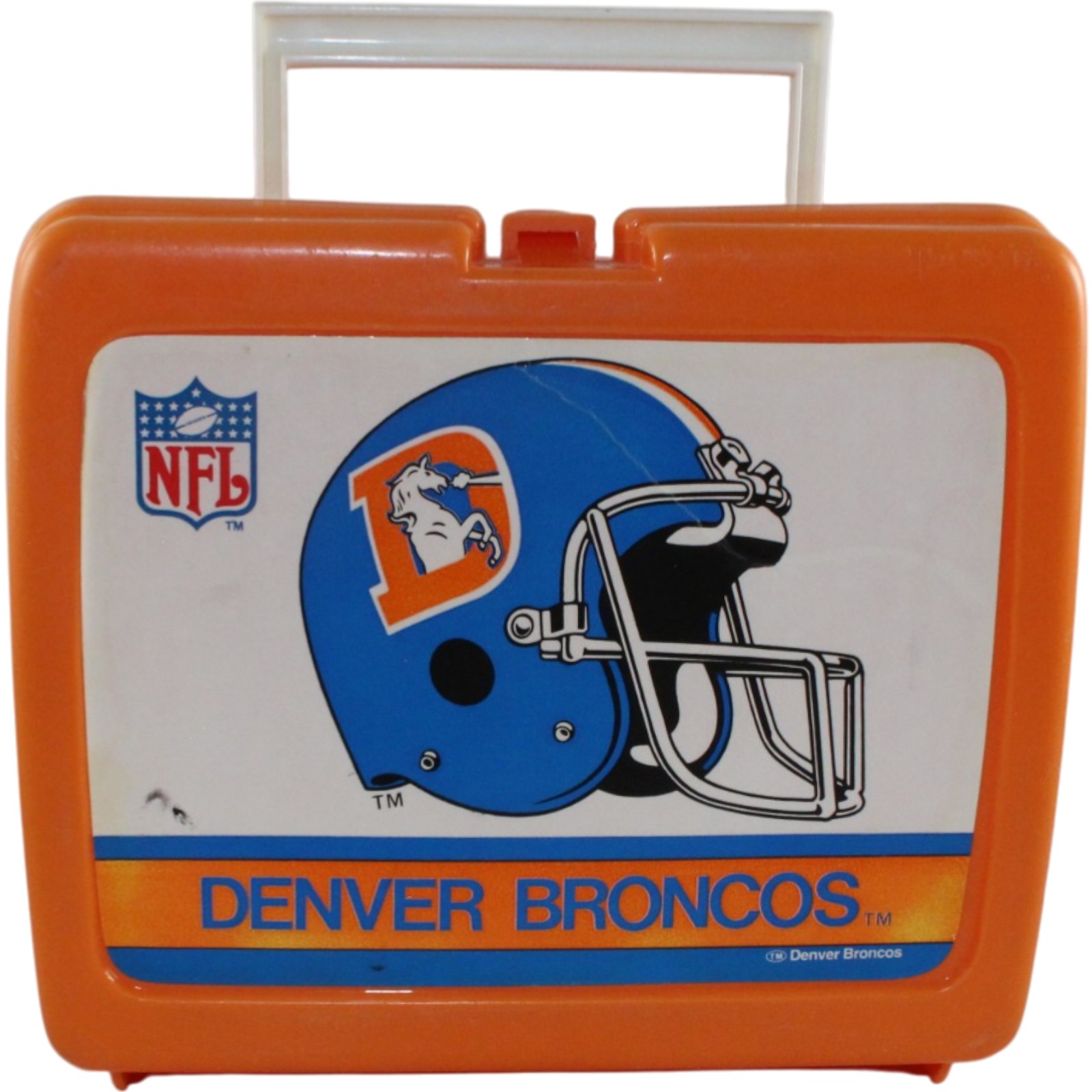 Denver Broncos Hard Plastic Lunch Box No Thermos 55299