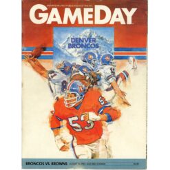 Denver Broncos NFL Gameday Magazine 08/20/1983 v Cleveland Browns Magazine 55528