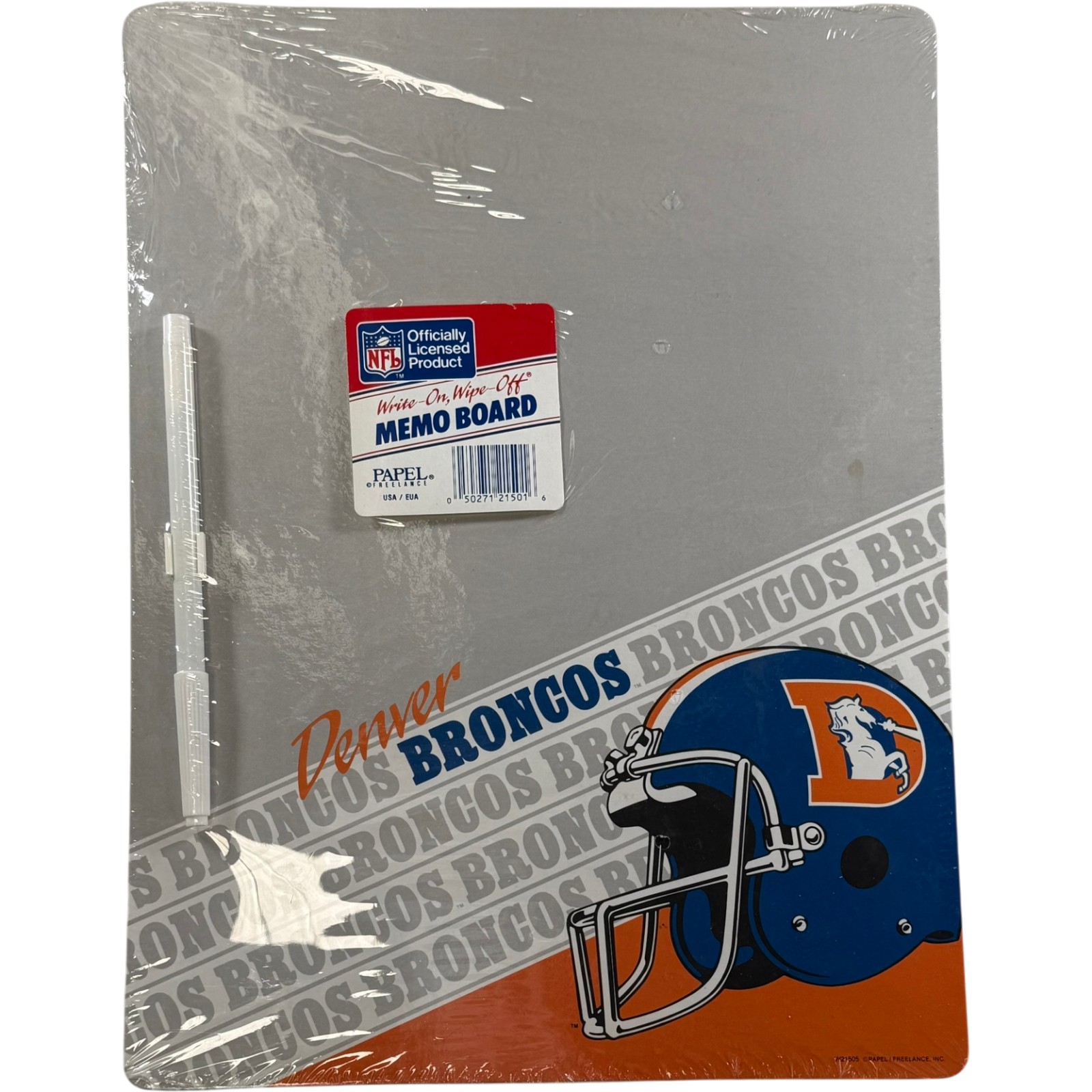 Denver Broncos Memo Board New Sealed Write On-Wipe Off 56228