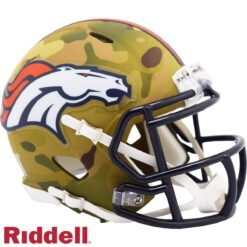 Denver Broncos Riddell New In Box Rare Limited Edition Camo Mini Helmet 26456