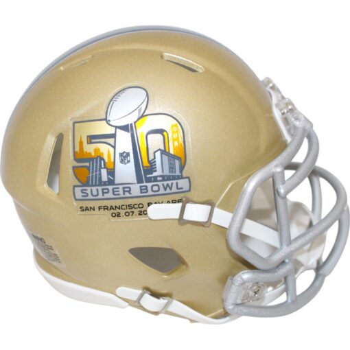 Denver Broncos Super Bowl 50 Mini Helmet New In Box 15852