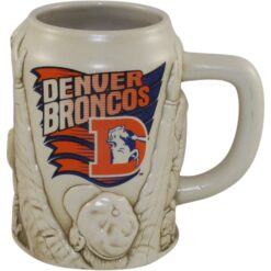 Denver Broncos Sportsteins Sculptured Relief Hoffbrau Ceramic Mug 55502