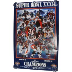 Denver Broncos Super Bowl XXXII 24x36 SB Champions TD Salute Poster 57562