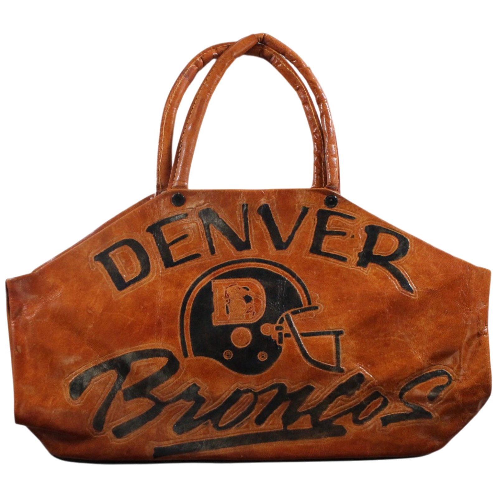 Denver Broncos Retro 1970's Vintage Hand Tooled Leather Purse 55666