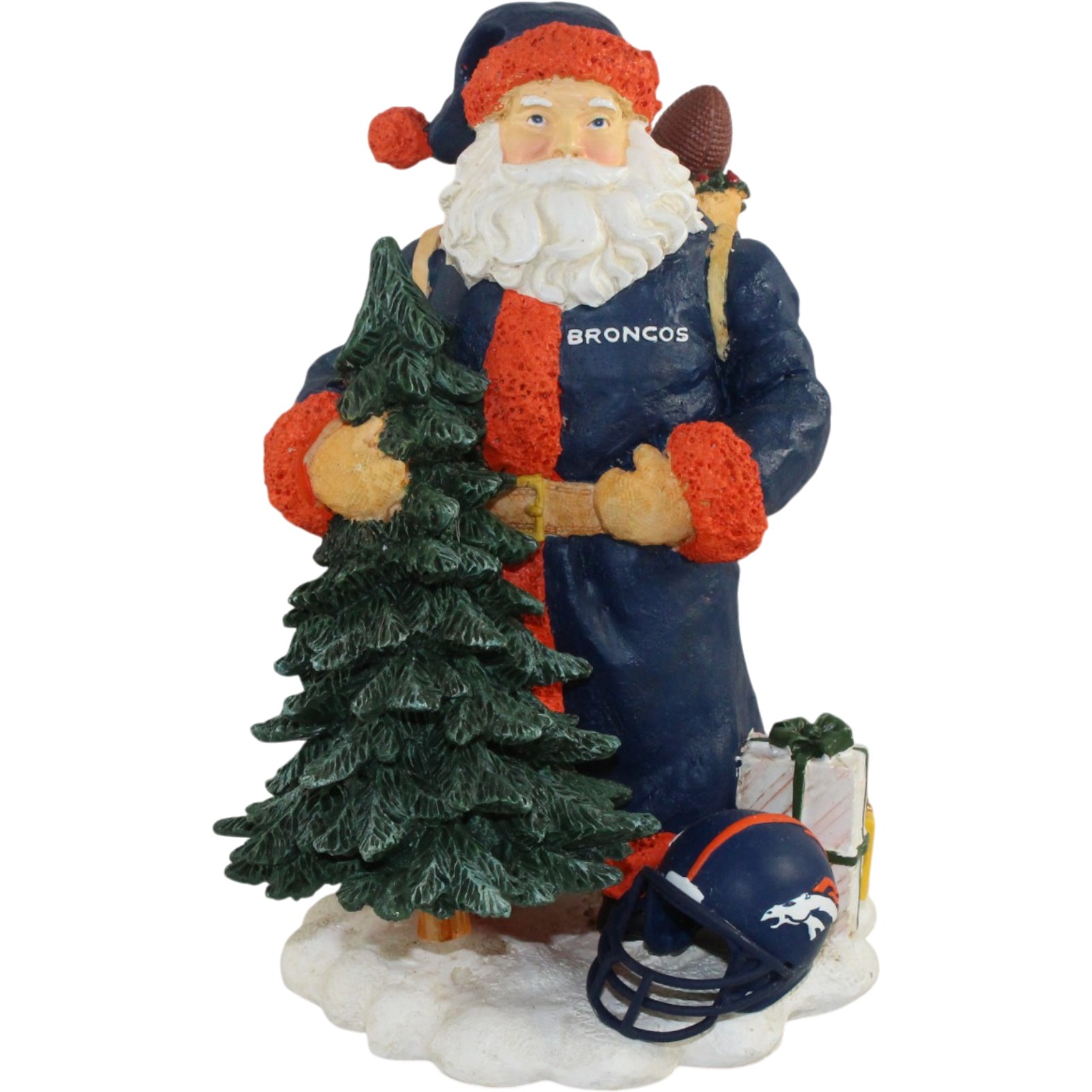 Denver Broncos Memory Company First in Series New Santa Figurine Statue 56232