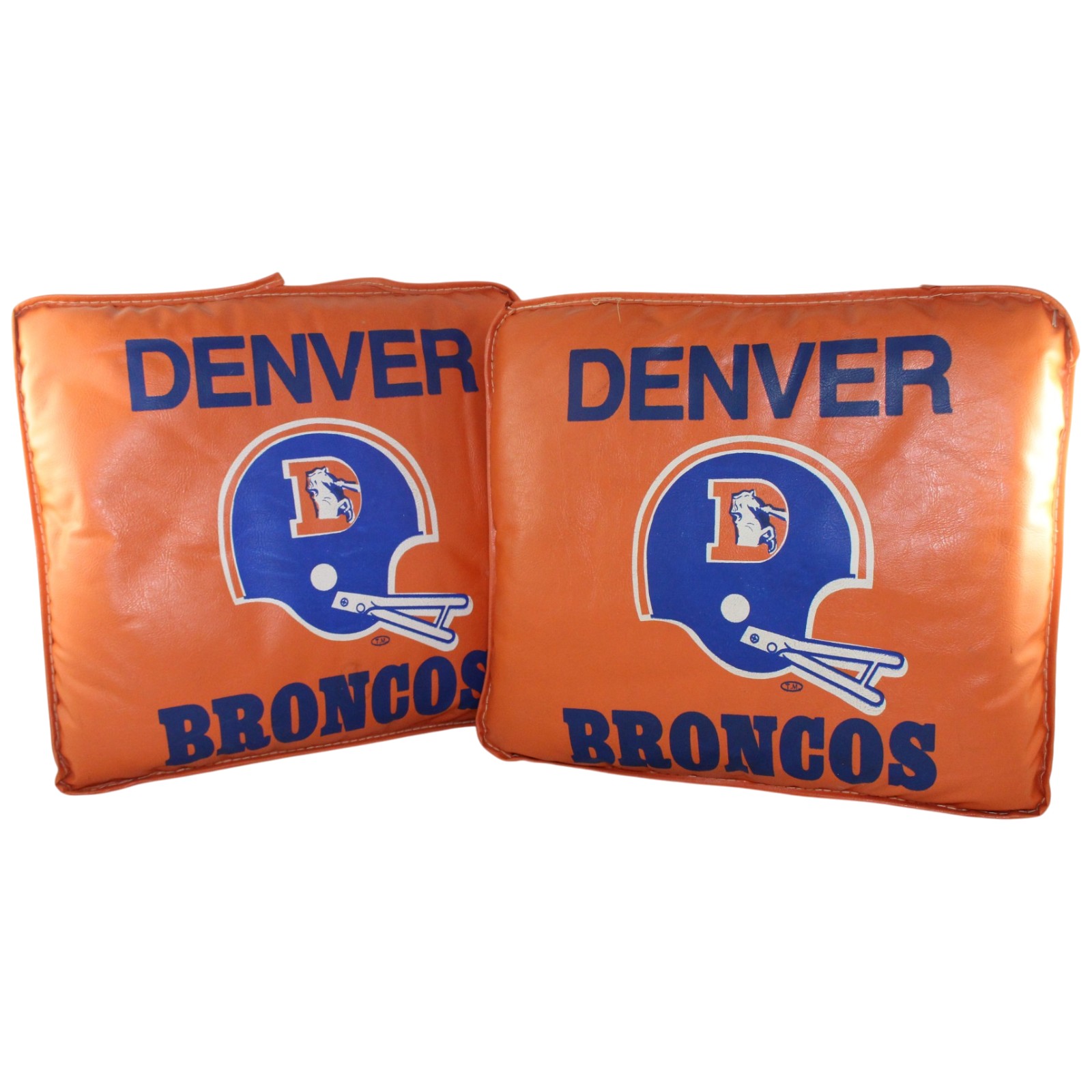 Denver Broncos Set of Leather 1981 Seat Cushions 55673