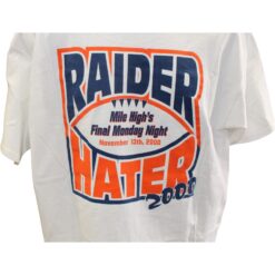 Denver Broncos Raider Hater Collectible Mens Sz XL 850 KOA White T-Shirt 55513