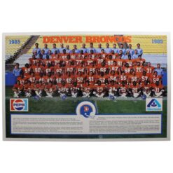 Denver Broncos Pepsi/Albertsons Promotional 1985 Team Roster Photo 55942