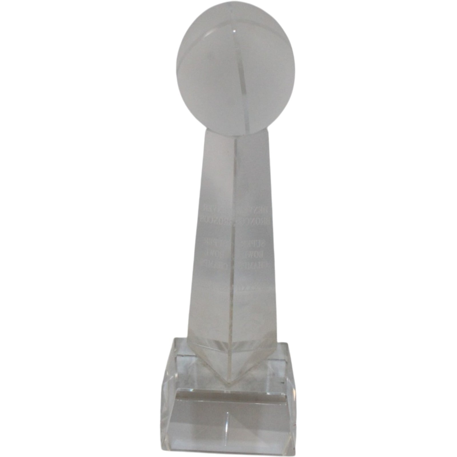 Denver Broncos Super Bowl Champs XXXII & XXXIII Crystal 8" Lombardi Trophy 57832 3 Denver Broncos Super Bowl Champs XXXII & XXXIII Crystal 8" Lombardi Trophy 57832