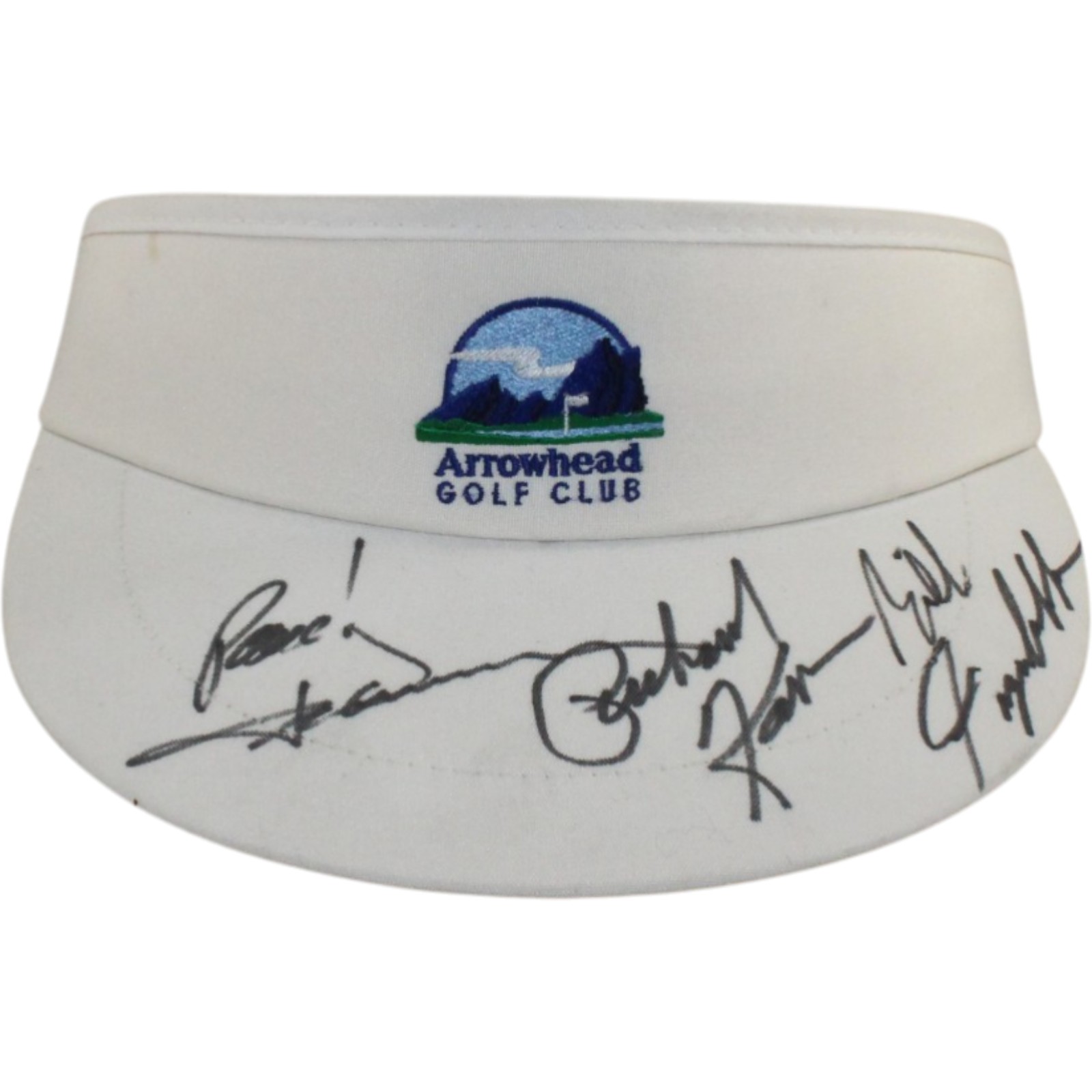 John Denver Richard Karn Bill Fagerbakke Autographed Golf Visor Beckett 55418