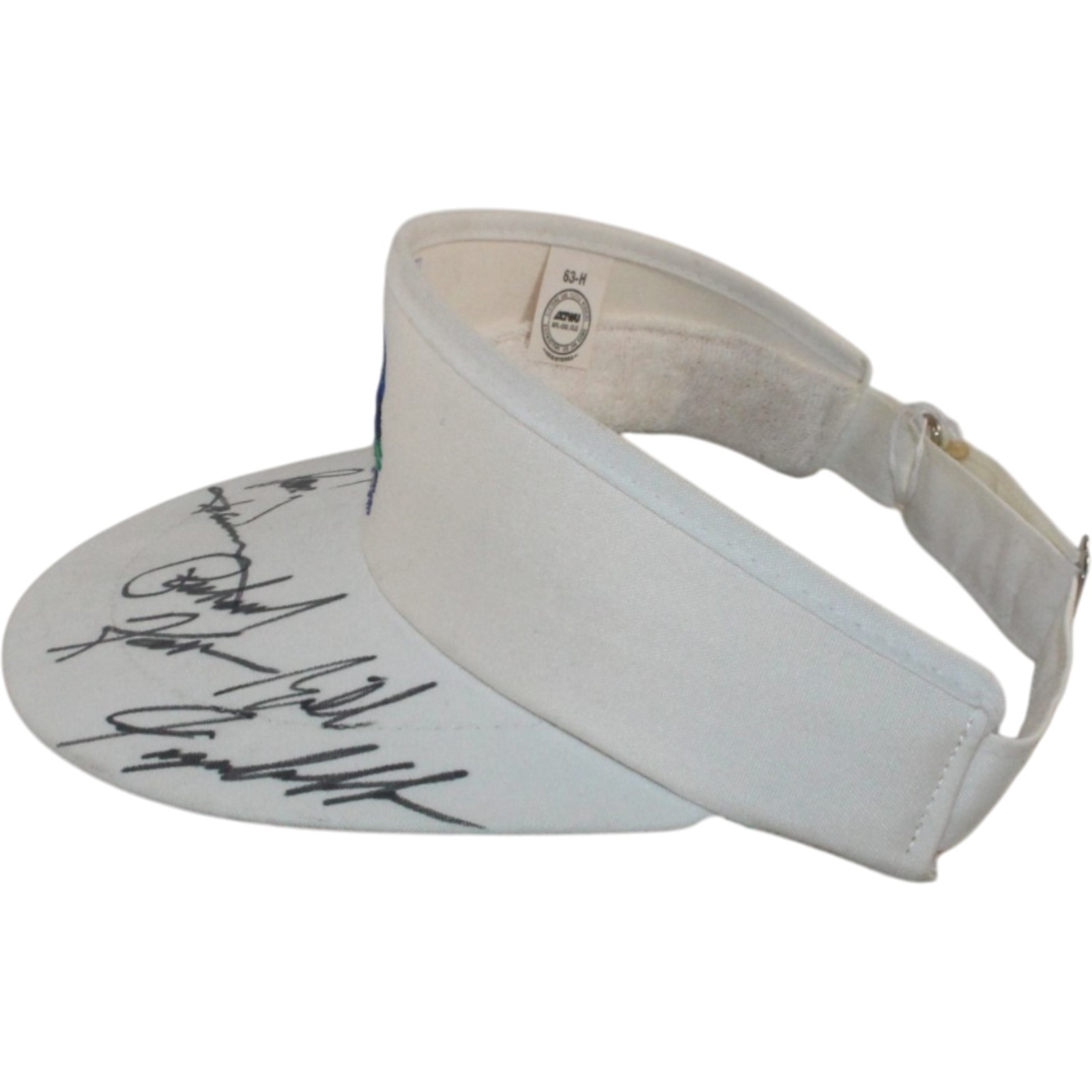 John Denver Richard Karn Bill Fagerbakke Autographed Golf Visor Beckett 55418